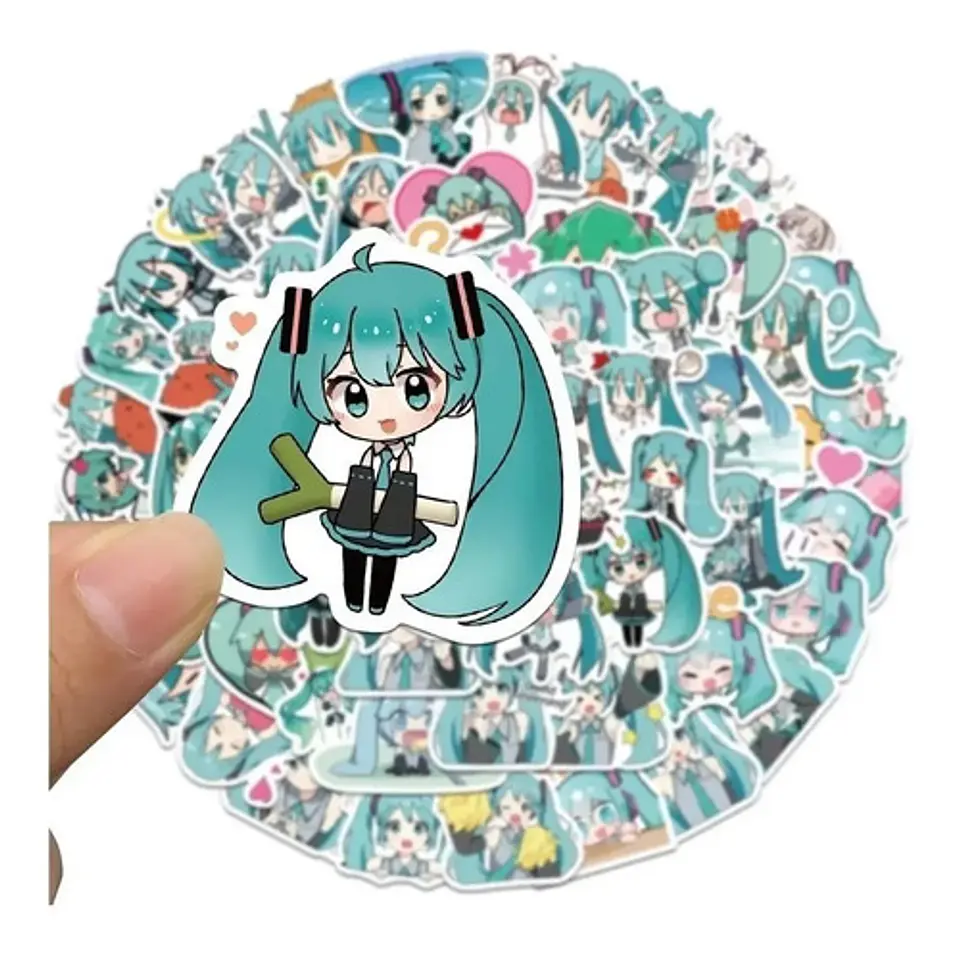 Miku Hatsune - Set De 50 Stickers / Calcomanias / Pegatinas 5