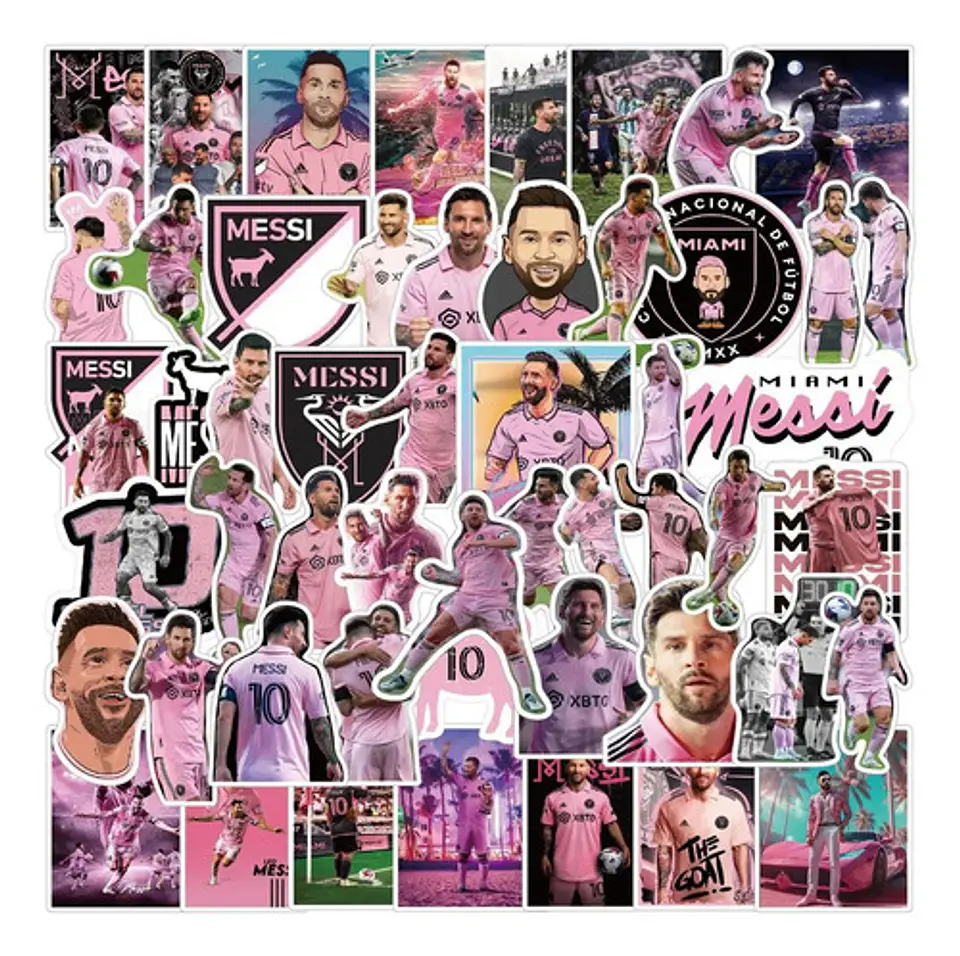 Lionel Messi - Set De 50 Stickers / Calcomanias / Pegatinas 2