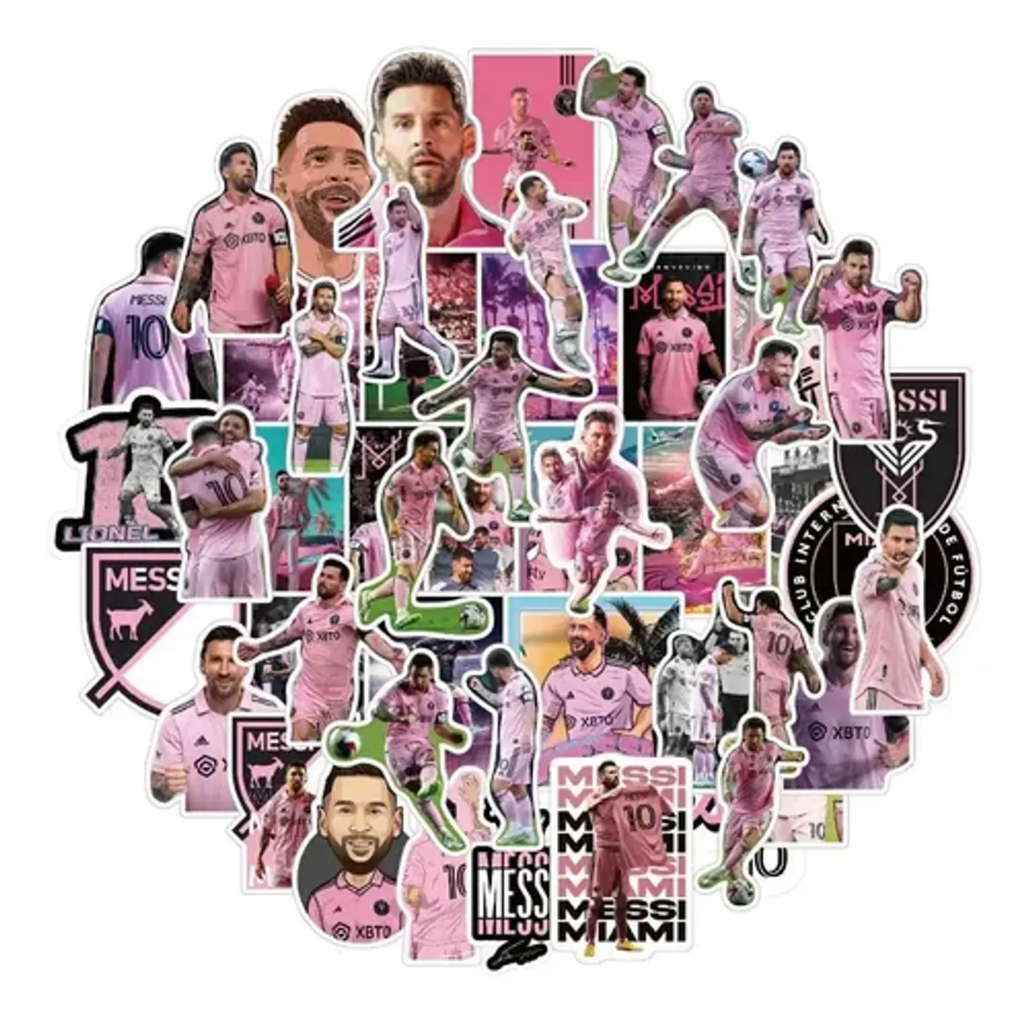 Lionel Messi - Set De 50 Stickers / Calcomanias / Pegatinas 4