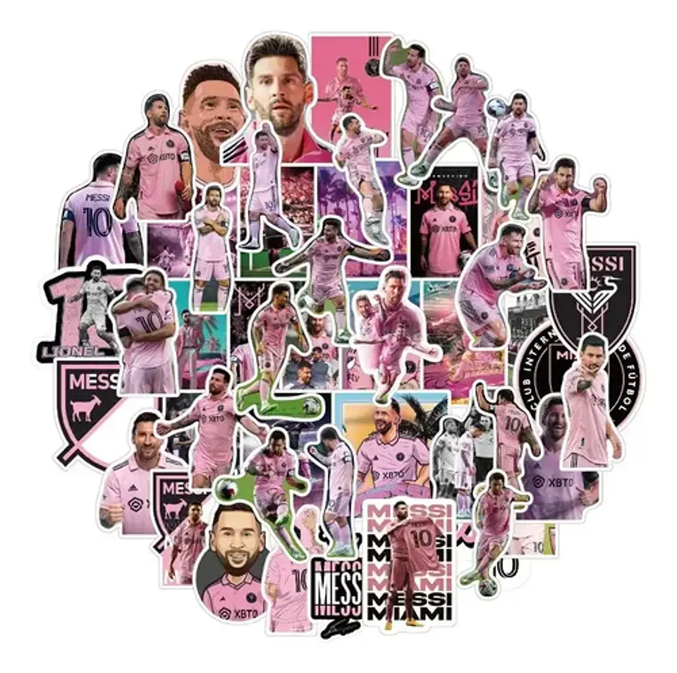 Lionel Messi - Set De 50 Stickers / Calcomanias / Pegatinas 4