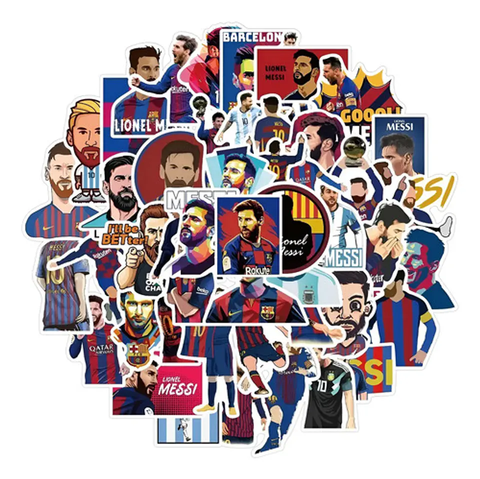 Lionel Messi - Set De 50 Stickers / Calcomanias / Pegatinas 5