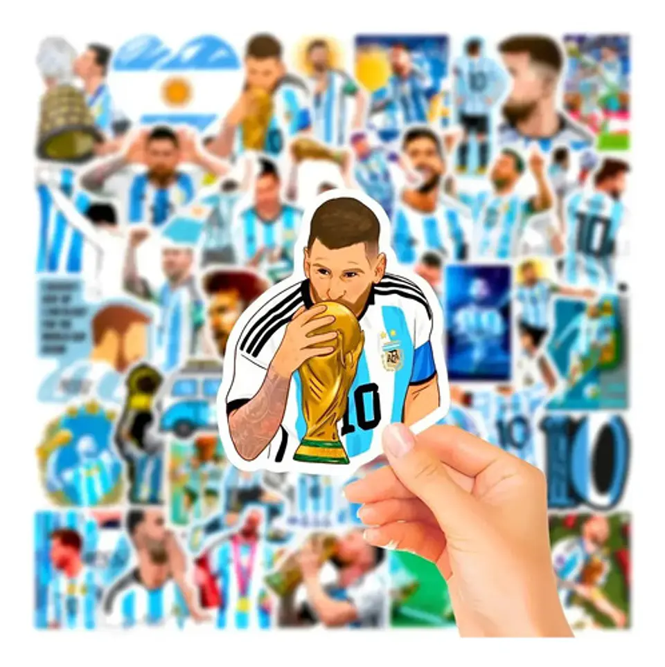 Lionel Messi - Set De 50 Stickers / Calcomanias / Pegatinas 10