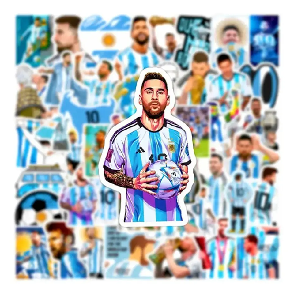 Lionel Messi - Set De 50 Stickers / Calcomanias / Pegatinas 12
