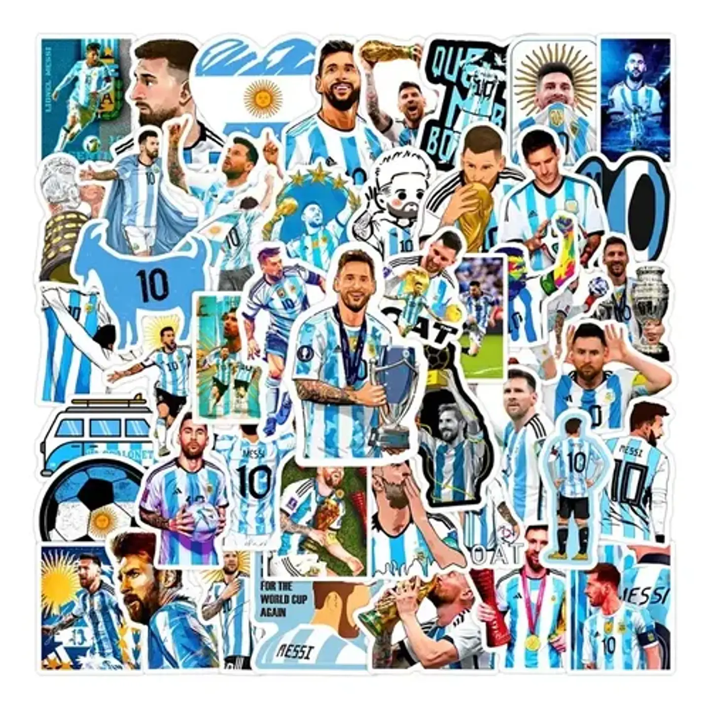 Lionel Messi - Set De 50 Stickers / Calcomanias / Pegatinas 13