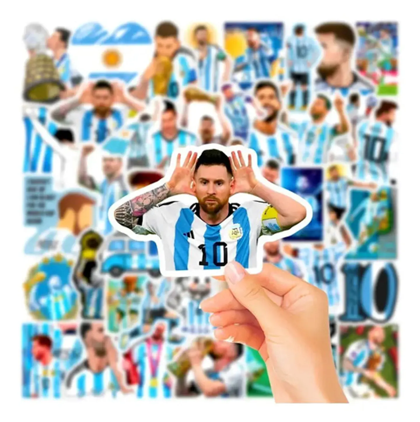 Lionel Messi - Set De 50 Stickers / Calcomanias / Pegatinas 14