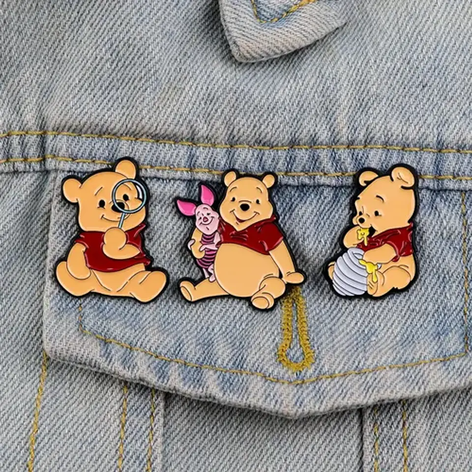 Pins De Winnie Pooh / Oso Pooh / Broches Metálicos (pines) 12