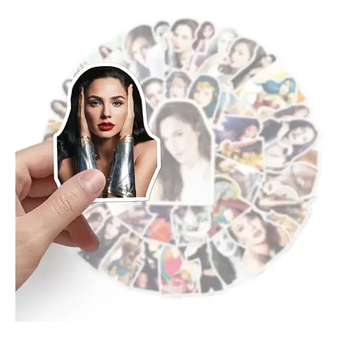 Wonder Woman - Set De 50 Stickers / Calcomanias / Pegatinas