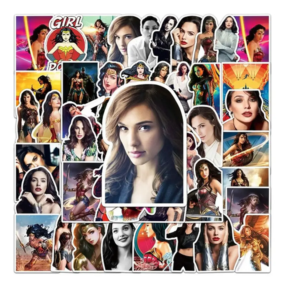 Wonder Woman - Set De 50 Stickers / Calcomanias / Pegatinas 3
