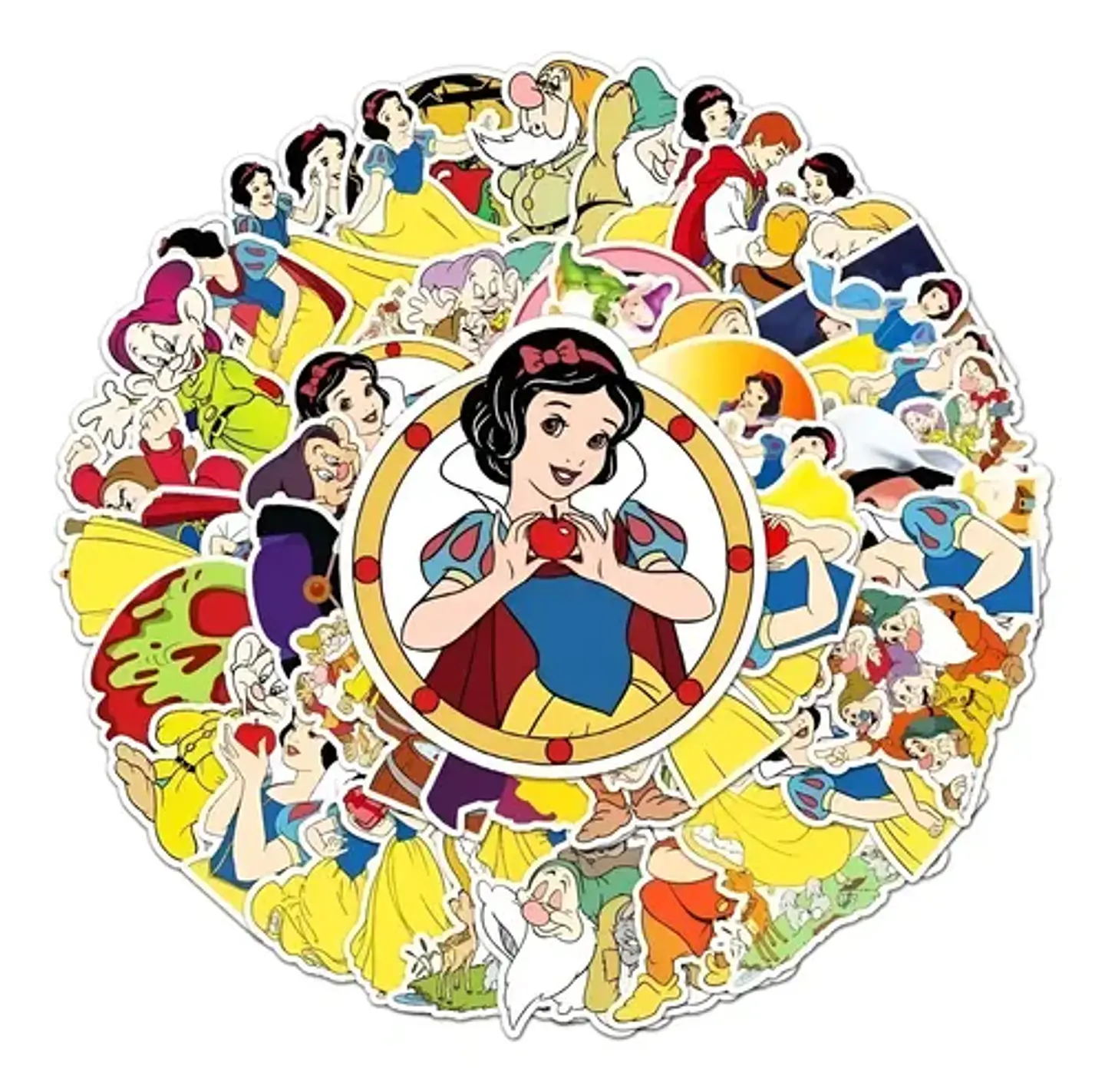 Blanca Nieves - Set De 50 Stickers / Calcomanias / Pegatinas 1