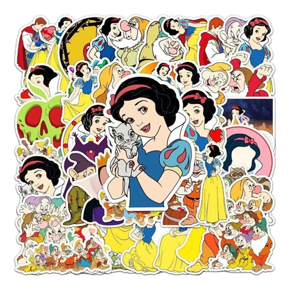 Blanca Nieves - Set De 50 Stickers / Calcomanias / Pegatinas 3