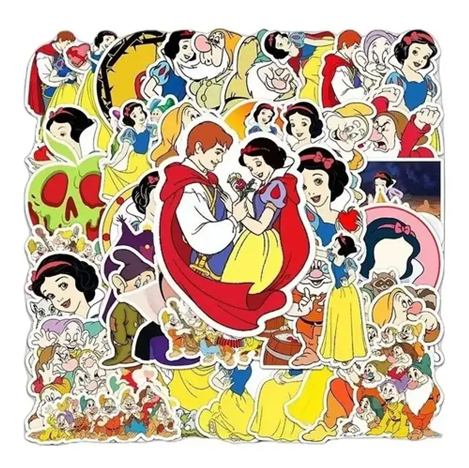 Blanca Nieves - Set De 50 Stickers / Calcomanias / Pegatinas 4