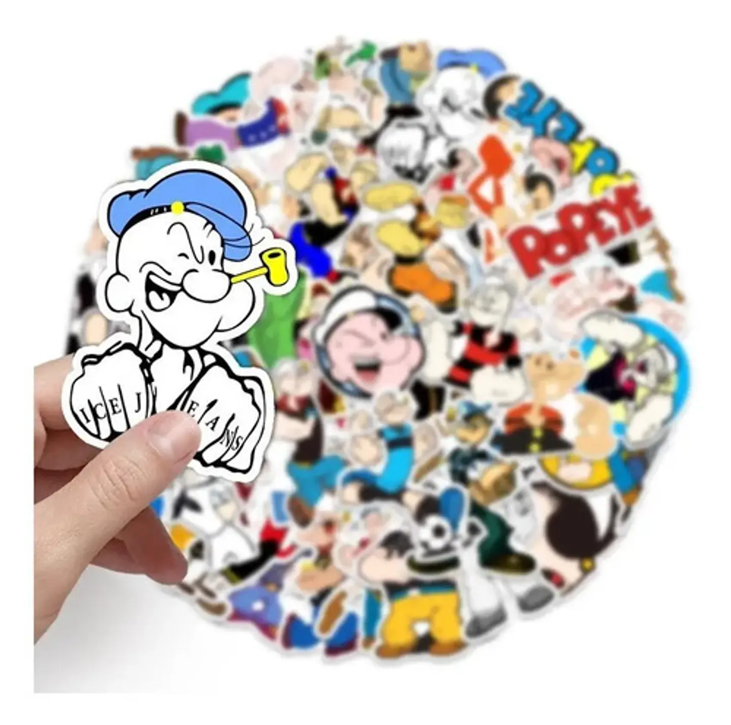 Popeye - Set De 50 Stickers / Calcomanias / Pegatinas 3