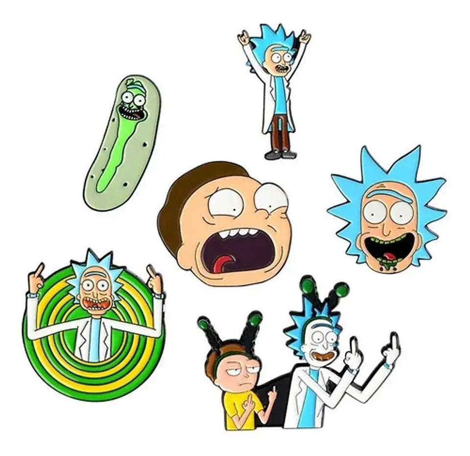 Pins De Rick / Rick Y Morty / Broches Metálicos (pines) 3