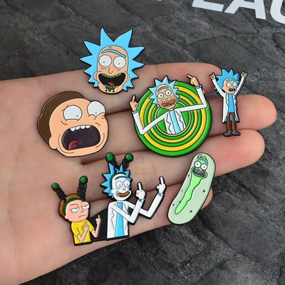 Pins De Rick / Rick Y Morty / Broches Metálicos (pines) 13