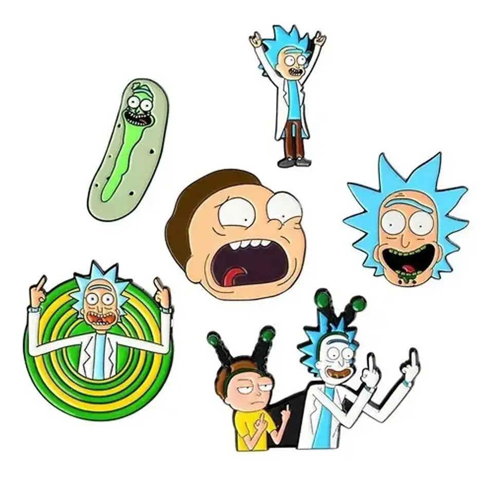 Pins De Rick / Rick Y Morty / Broches Metálicos (pines) 15