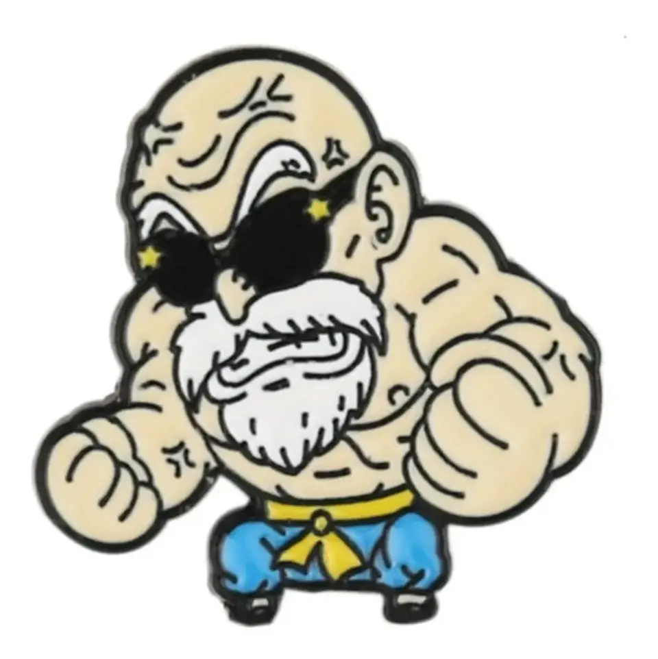 Pins Maestro Roshi / Dragon Ball / Broches Metálicos (pines) 3
