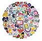 8 Bits Estilo Pixel - Set De 50 Stickers / Calcomanias - Miniatura 1