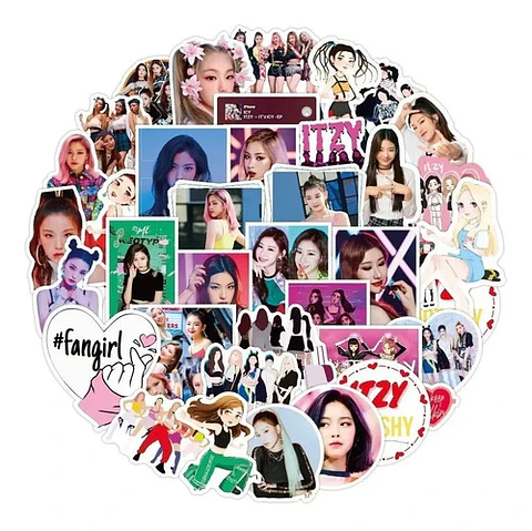 Itzy - Set De 50 Stickers / Calcomanias / Pegatinas
