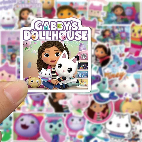 Gabby's Dollhouse - Set De 50 Stickers / Calcomanias