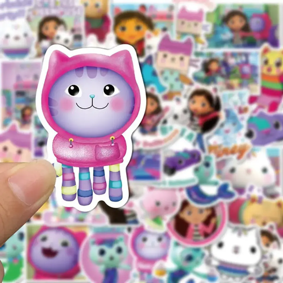 Gabby's Dollhouse - Set De 50 Stickers / Calcomanias 3