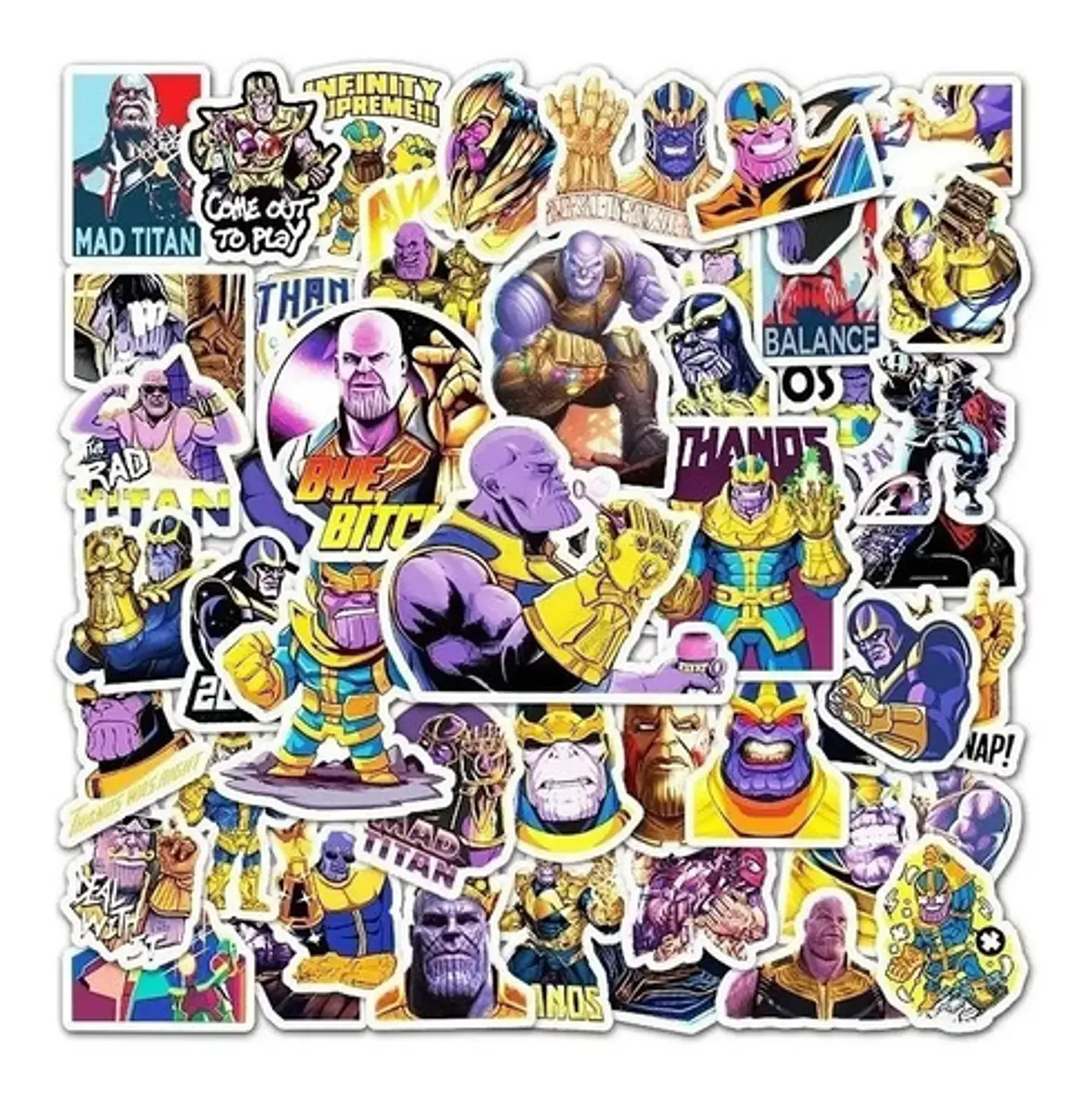 Thanos - Set De 50 Stickers / Calcomanias / Pegatinas 4