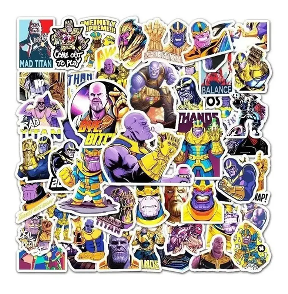 Thanos - Set De 50 Stickers / Calcomanias / Pegatinas 4