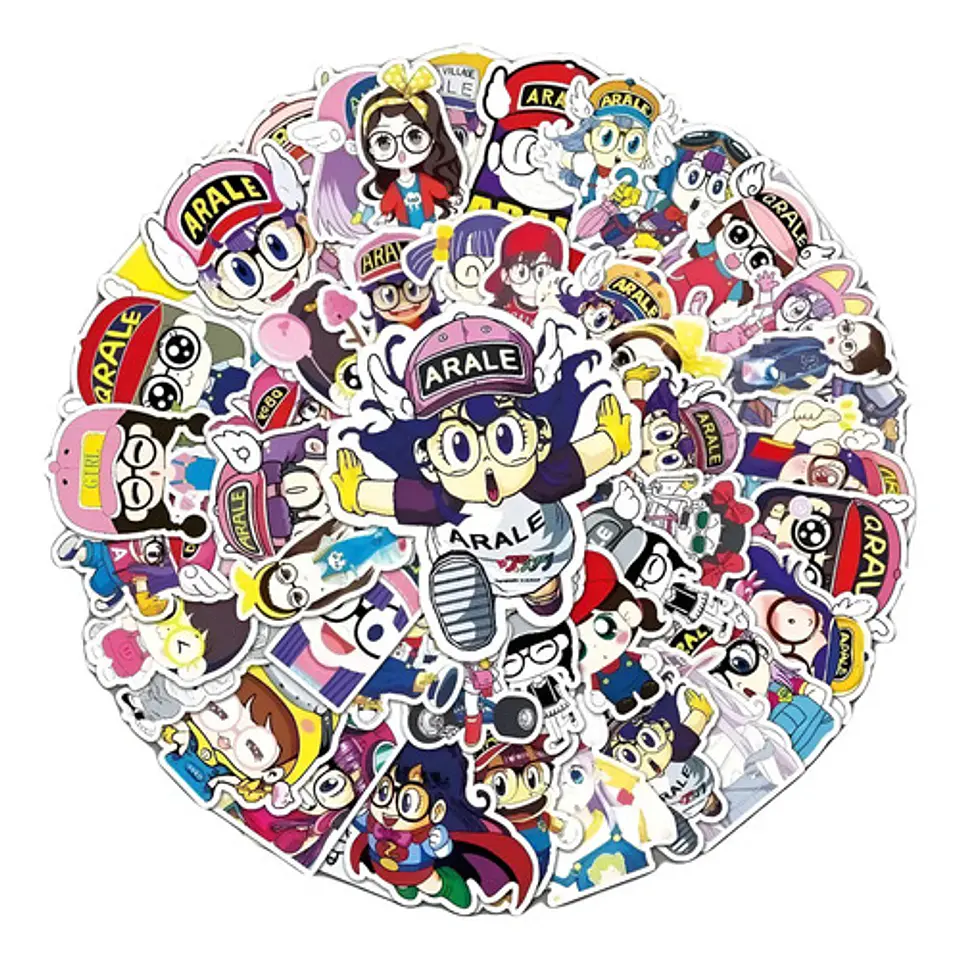 Arale - Set De 50 Stickers / Calcomanias / Pegatinas 1