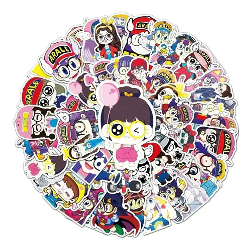 Arale - Set De 50 Stickers / Calcomanias / Pegatinas 2