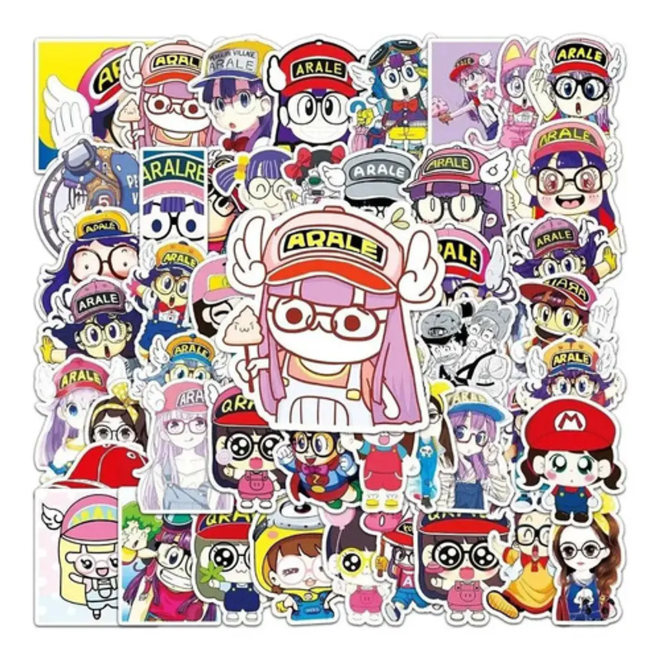 Arale - Set De 50 Stickers / Calcomanias / Pegatinas 5