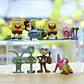Set 8 Figuritas Bob Esponja / Figuras De Accion / X8 - Miniatura 8