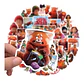Red - Set De 50 Stickers / Calcomanias / Pegatinas - Miniatura 2