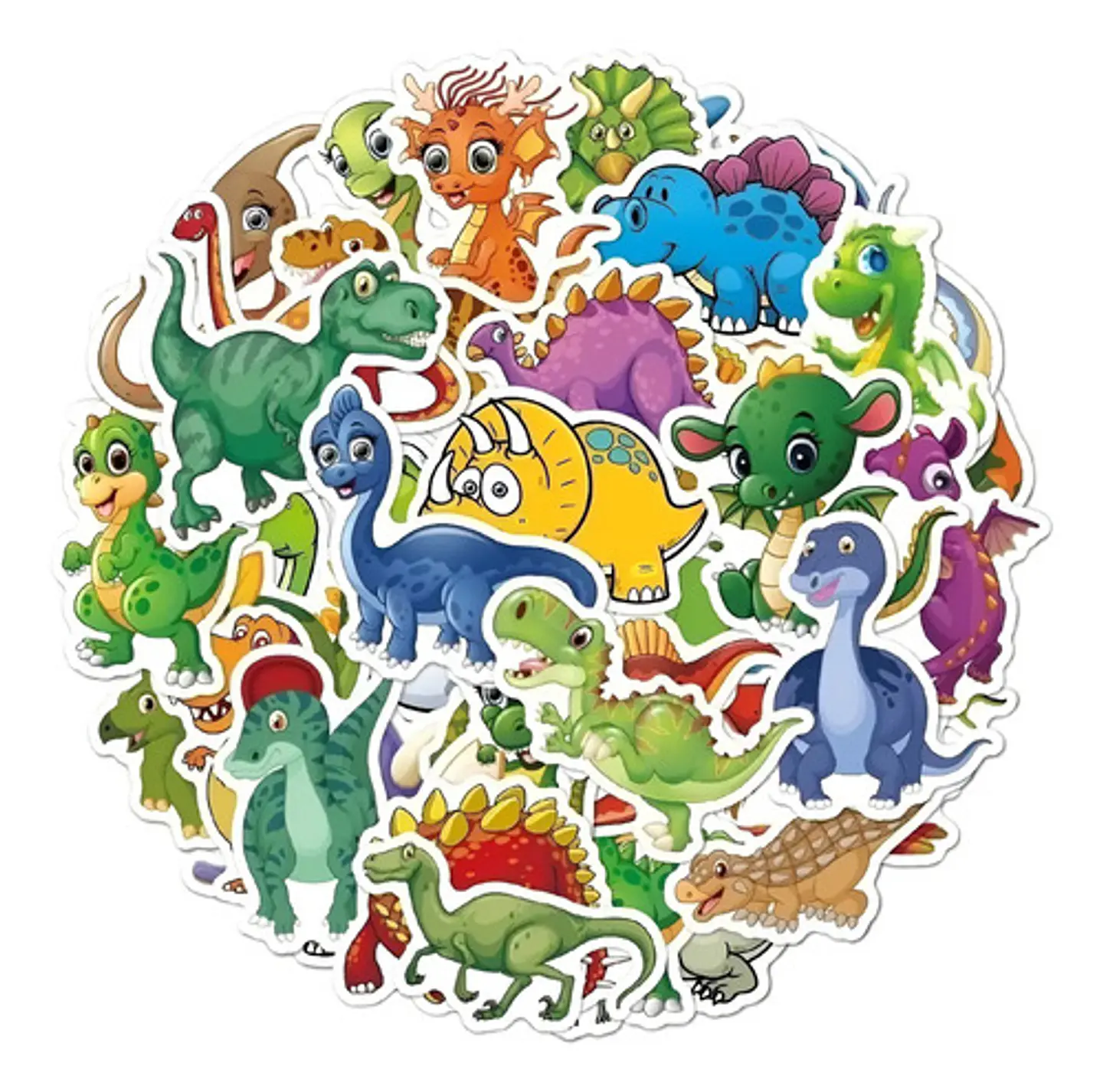 Dinosaurios Bebes - Set De 50 Stickers / Calcomanias 1