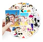 Justin Bieber - Set De 50 Stickers / Calcomanias / Pegatinas - Miniatura 3