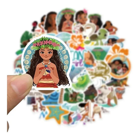 Moana - Set De 50 Stickers / Calcomanias / Pegatinas
