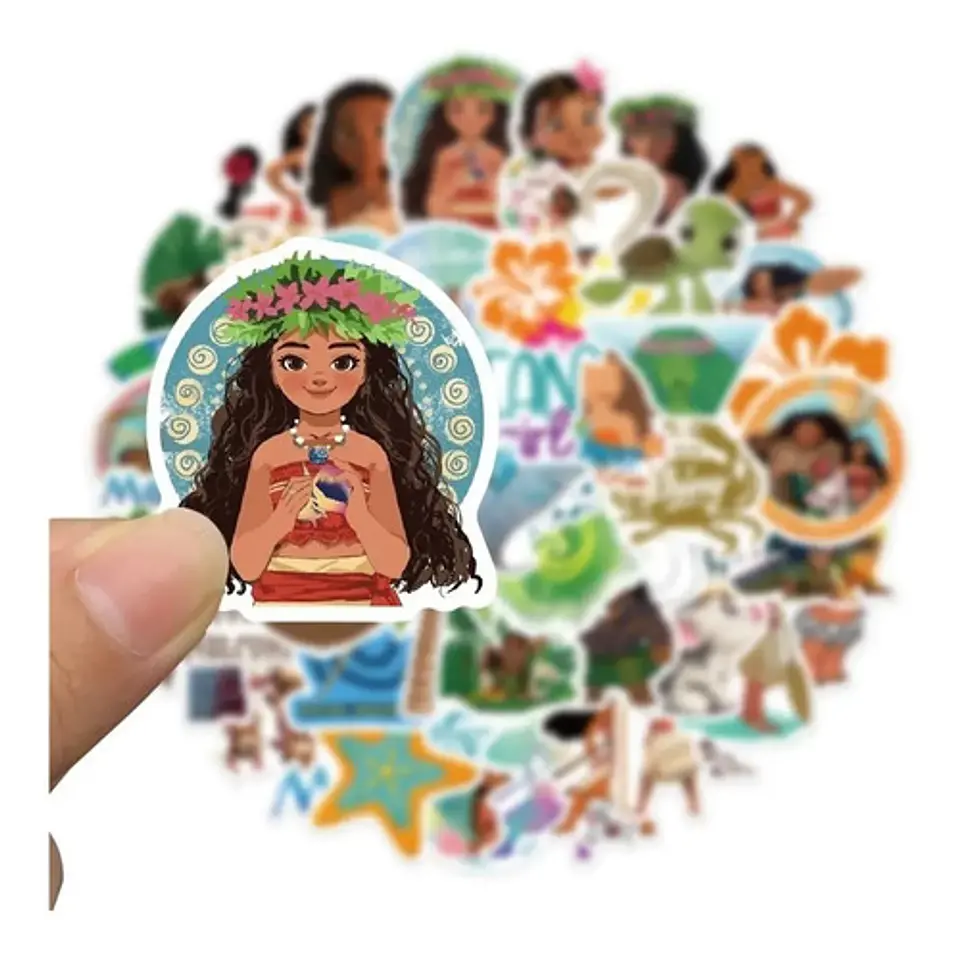 Moana - Set De 50 Stickers / Calcomanias / Pegatinas 2