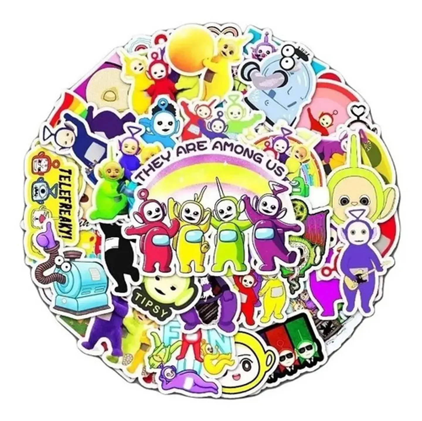 Teletubbies - Set De 50 Stickers / Calcomanias / Pegatinas 1