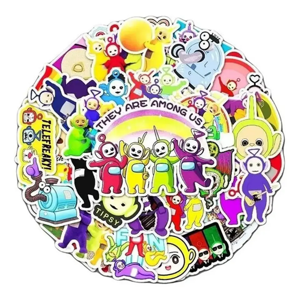 Teletubbies - Set De 50 Stickers / Calcomanias / Pegatinas 1