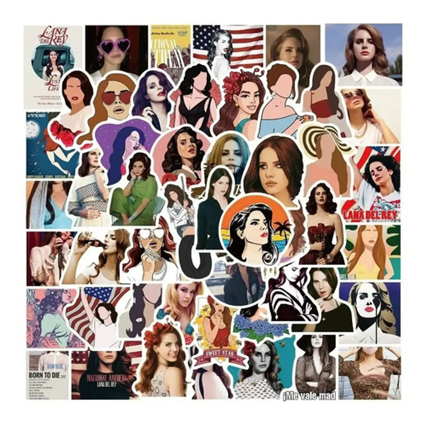Lana Del Rey - Set De 50 Stickers / Calcomanias / Pegatinas 2