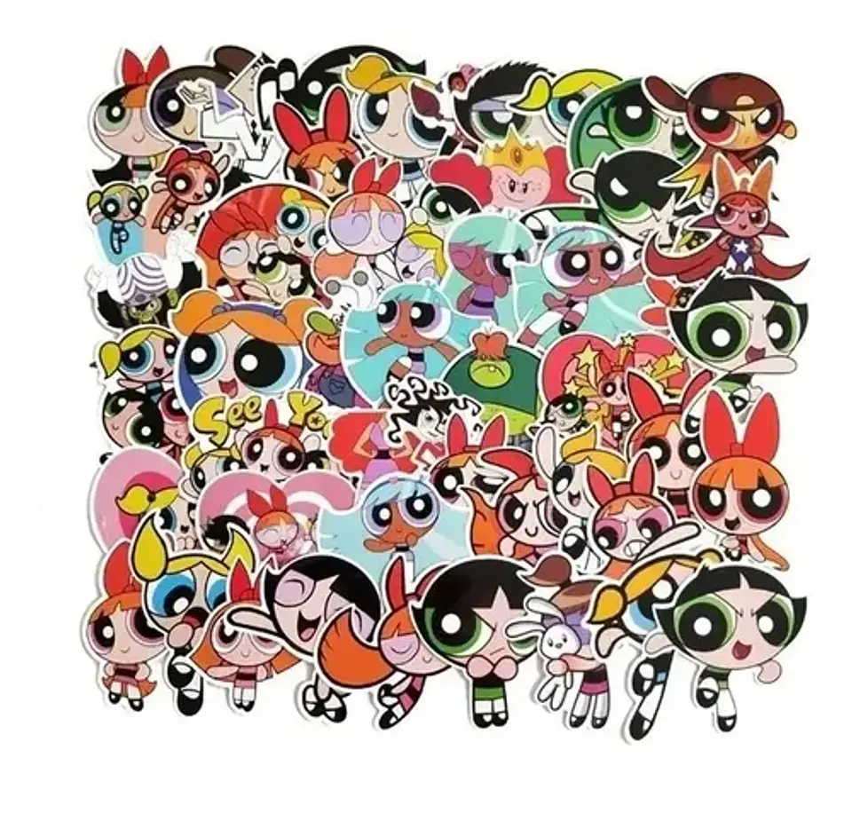 Chicas Superpoderosas - Set De 50 Stickers / Calcomanias 2