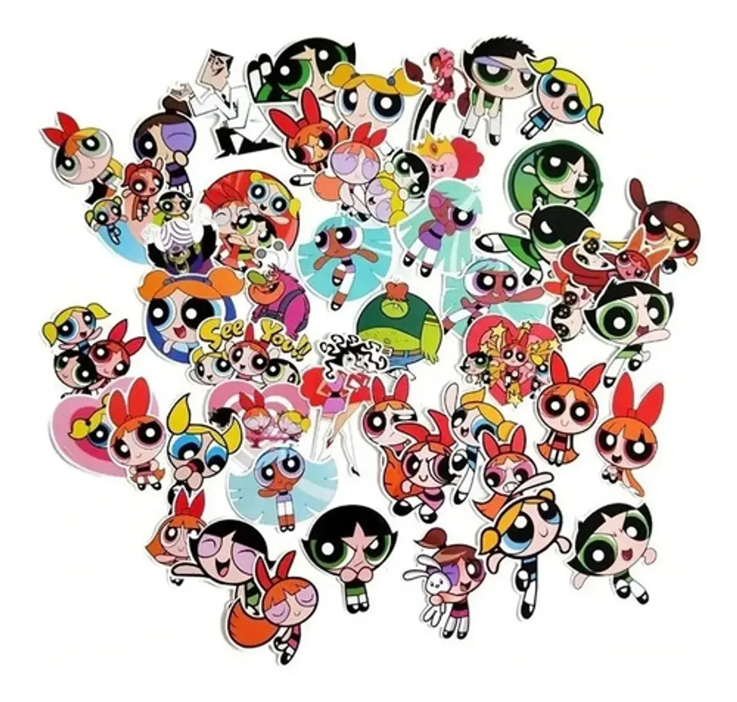 Chicas Superpoderosas - Set De 50 Stickers / Calcomanias 6