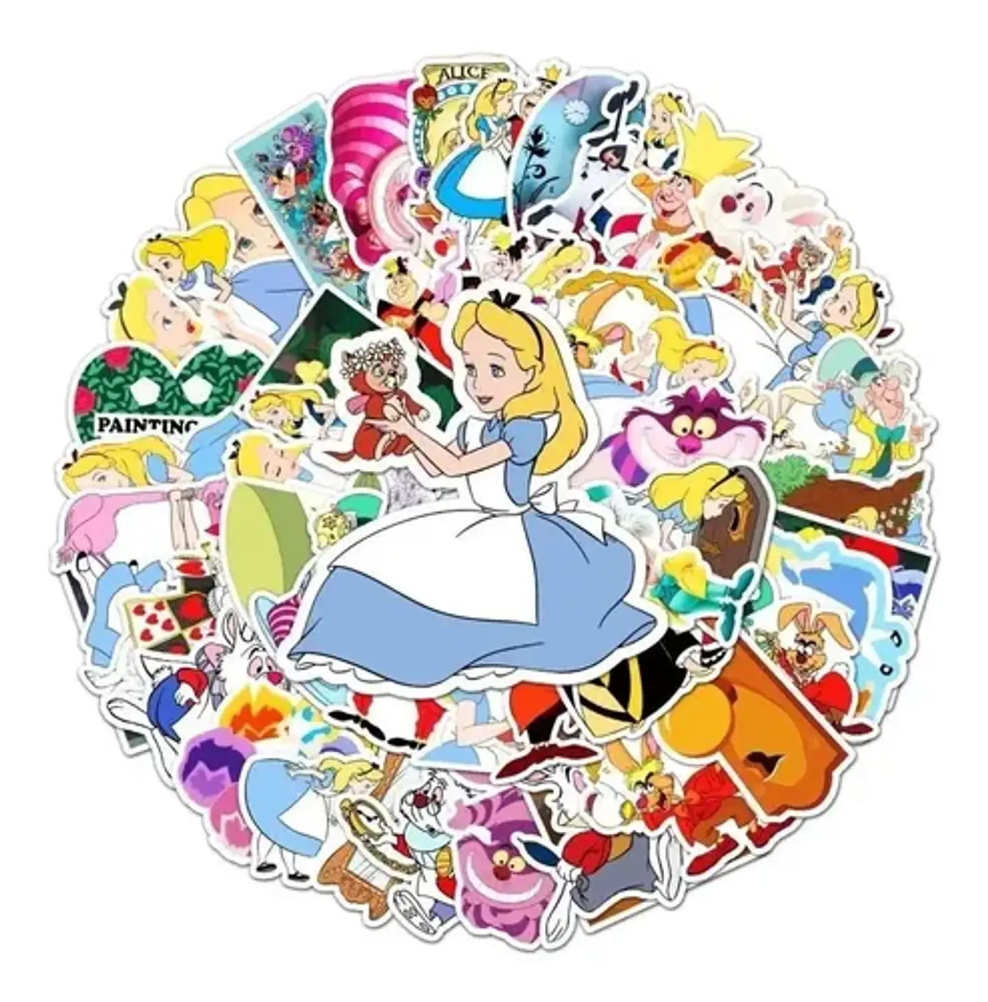 Alicia En El Pais De Las Maravillas  - Set De 50 Stickers 1