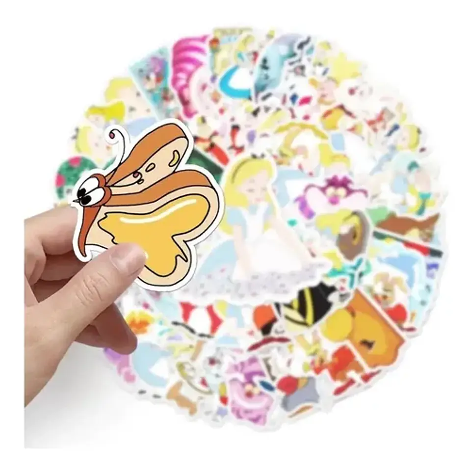 Alicia En El Pais De Las Maravillas  - Set De 50 Stickers 2