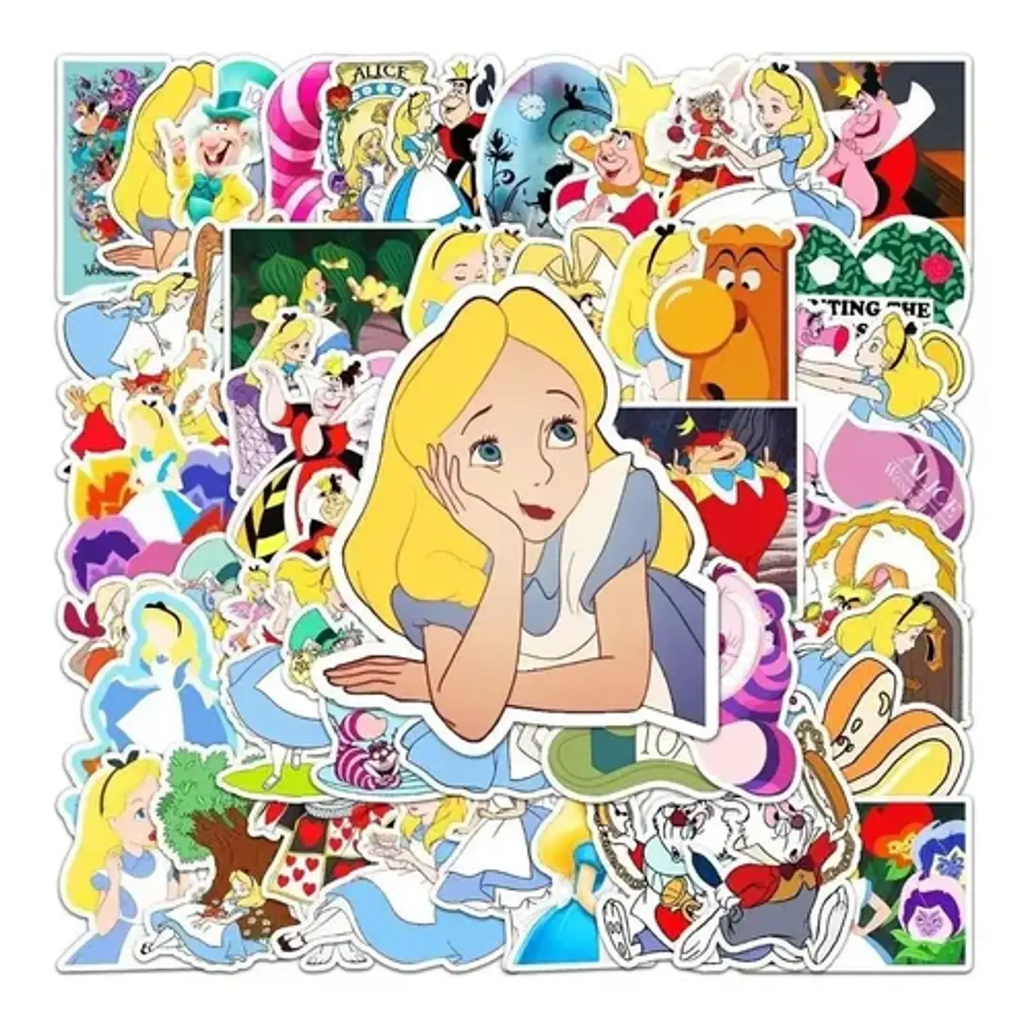 Alicia En El Pais De Las Maravillas  - Set De 50 Stickers 3