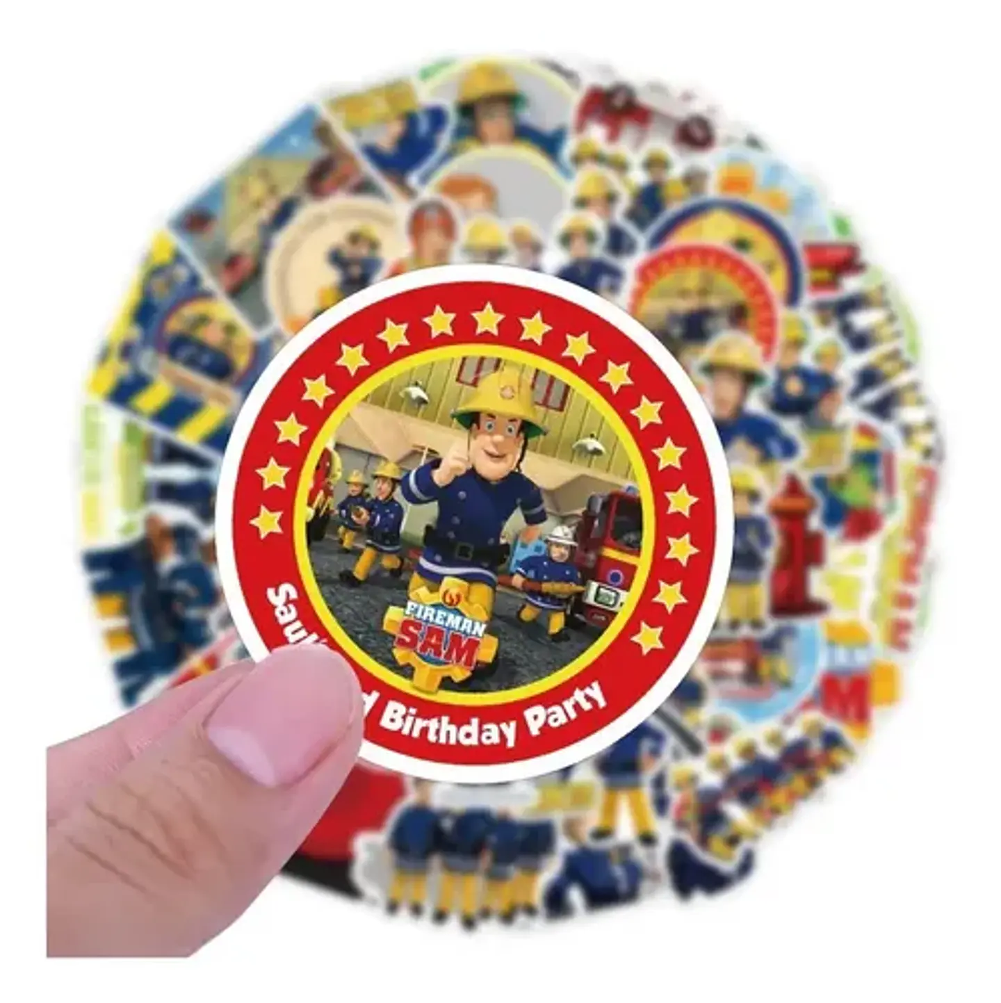 Sam El Bombero - Set De 50 Stickers / Calcomanias 3