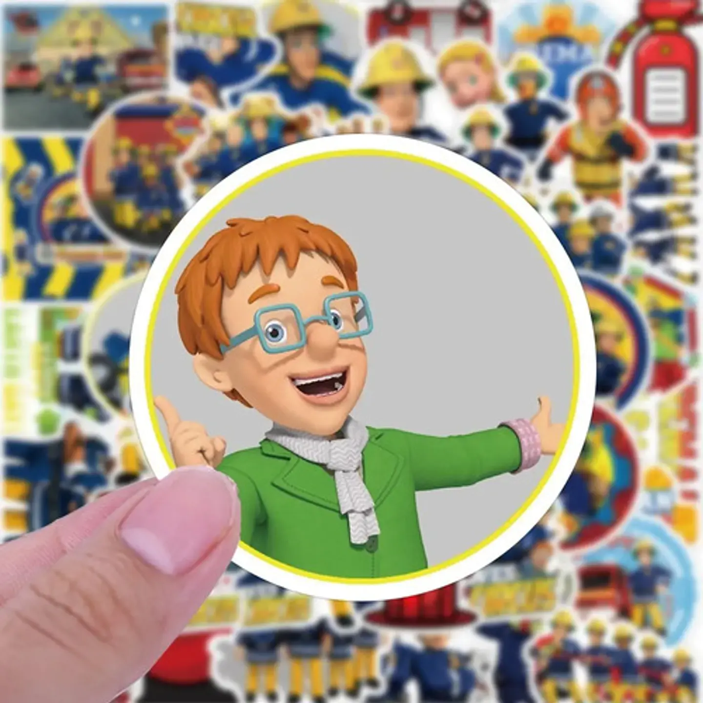 Sam El Bombero - Set De 50 Stickers / Calcomanias 4