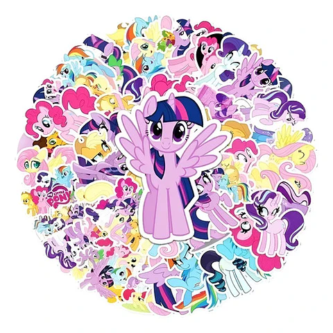 My Little Pony - Set De 50 Stickers / Calcomanias