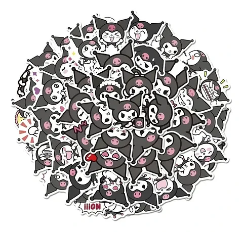 Kuromi - Set De 50 Stickers / Calcomanias / Pegatinas
