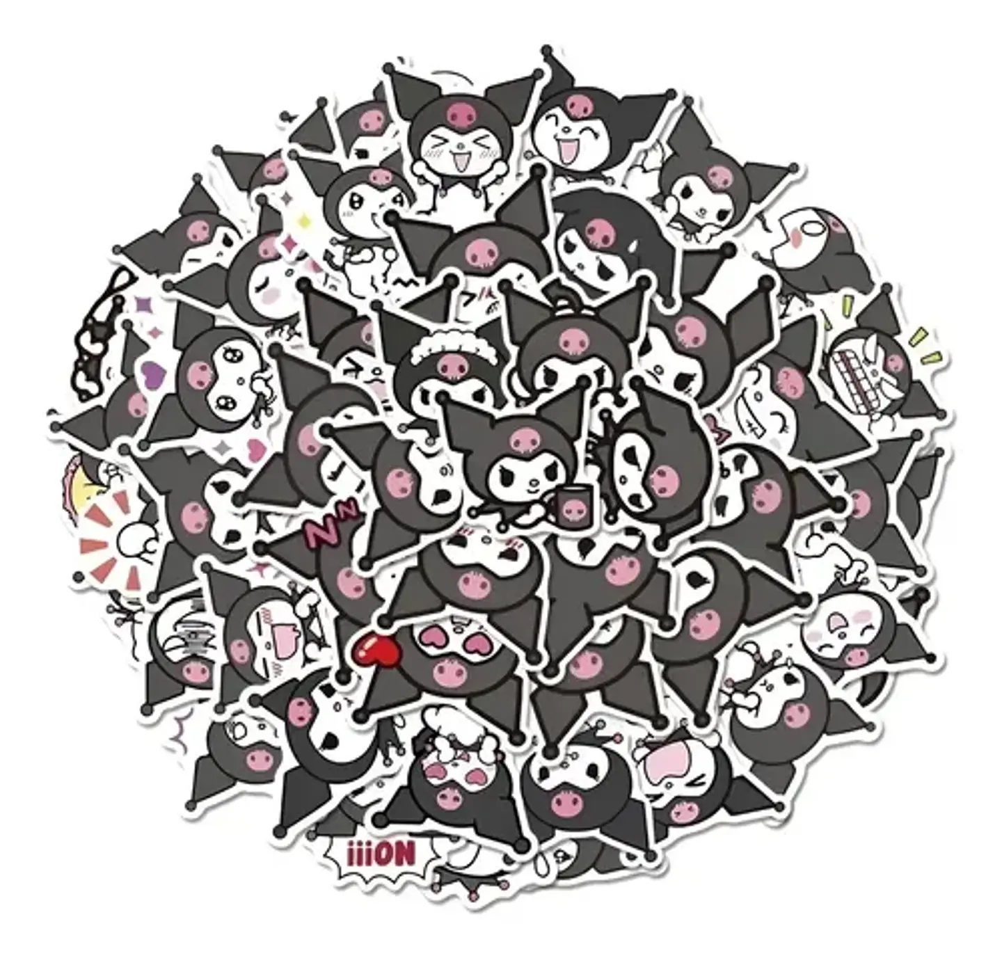 Kuromi - Set De 50 Stickers / Calcomanias / Pegatinas 1