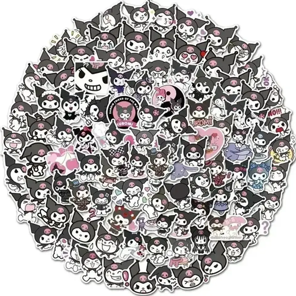 Kuromi - Set De 50 Stickers / Calcomanias / Pegatinas 2