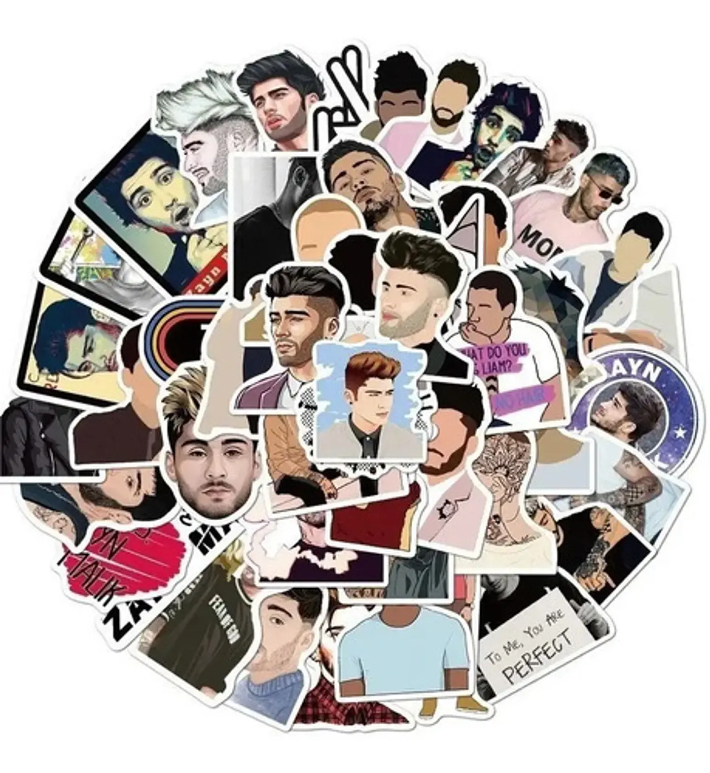Zayn Malik - Set De 50 Stickers / Calcomanias / Pegatinas 1